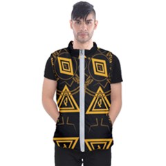 Abstract Pattern Geometric Backgrounds   Men s Puffer Vest by Eskimos