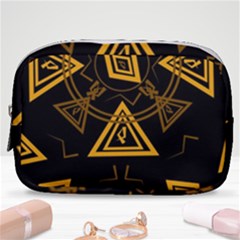 Abstract Pattern Geometric Backgrounds   Make Up Pouch (small) by Eskimos