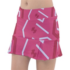 Abstract Pattern Geometric Backgrounds   Classic Tennis Skirt by Eskimos