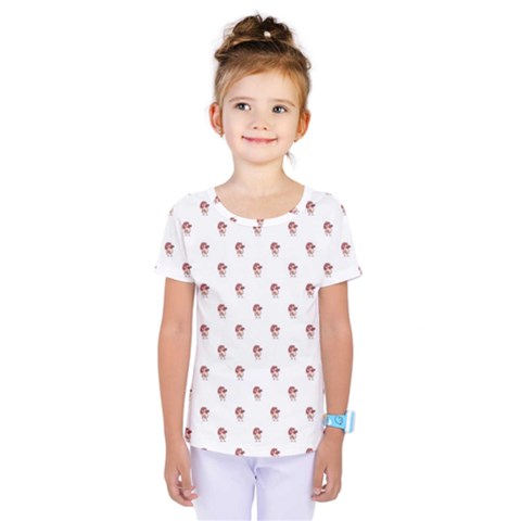 Weird Fantasy Bird Drawing Motif Pattern Kids  One Piece Tee by dflcprintsclothing