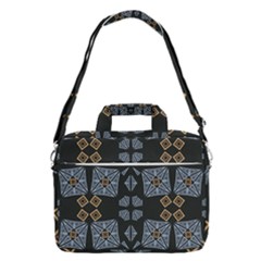 Abstract Pattern Geometric Backgrounds   Macbook Pro Shoulder Laptop Bag (large) by Eskimos