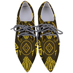 Abstract Pattern Geometric Backgrounds   Pointed Oxford Shoes by Eskimos