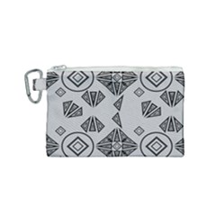 Abstract Pattern Geometric Backgrounds   Canvas Cosmetic Bag (small) by Eskimos