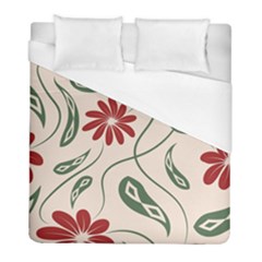  Folk Flowers Floral Art Print Flowers Abstract Art  Duvet Cover (full/ Double Size) by Eskimos