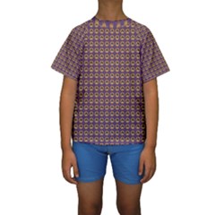 Olimedpurp Kids  Short Sleeve Swimwear by violetheavensky