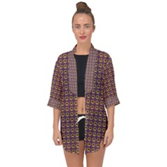 Olimedpurp Open Front Chiffon Kimono by violetheavensky