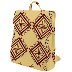 Abstract Pattern Geometric Backgrounds   Flap Top Backpack by Eskimos