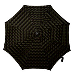 Fern Pattern 2 Black Hook Handle Umbrellas (medium) by violetheavensky