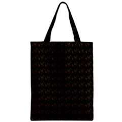 Fern Pattern 2 Black Zipper Classic Tote Bag by violetheavensky