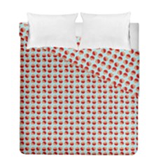 Kawaii Jam Pattern Aqua Duvet Cover Double Side (full/ Double Size) by violetheavensky