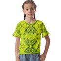 Abstract pattern geometric backgrounds   Kids  Cuff Sleeve Scrunch Bottom Tee View1