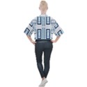 Abstract pattern geometric backgrounds   Mock Neck Tee View2