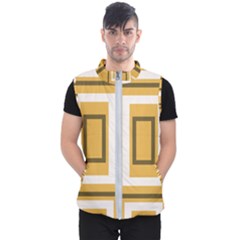 Abstract Pattern Geometric Backgrounds   Men s Puffer Vest by Eskimos