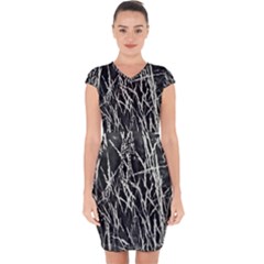 Abstract Light Games 9 Kiran Fa457 Capsleeve Drawstring Dress  by DimitriosArt