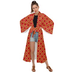 Funhouse Of Mirrors Maxi Kimono by Sparkle