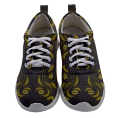 Folk Flowers Print Floral Pattern Ethnic Art Athletic Shoes by Eskimos