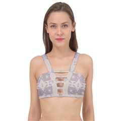 Abstract Pattern Geometric Backgrounds   Cage Up Bikini Top by Eskimos