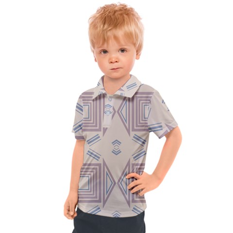 Abstract Pattern Geometric Backgrounds   Kids  Polo Tee by Eskimos