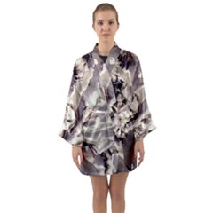 Abstract Wannabe Two Long Sleeve Satin Kimono by MRNStudios