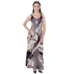 Abstract Wannabe Two Sleeveless Velour Maxi Dress by MRNStudios