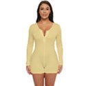 Popcorn Long Sleeve Boyleg Swimsuit View1