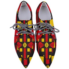 Abstract Pattern Geometric Backgrounds   Pointed Oxford Shoes by Eskimos