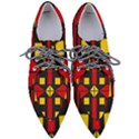 Abstract pattern geometric backgrounds   Pointed Oxford Shoes View1