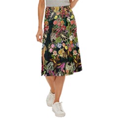 Tropical Pattern Midi Panel Skirt by CoshaArt