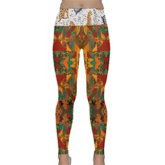 Abbey Abstract Safari Safari Safari Pop Tropical Girls 2 With Texture Lightweight Velour Classic Yoga Leggings by MickiRedd