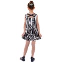 Zebra Leopard Black 7000 Kids  Cross Back Dress View2