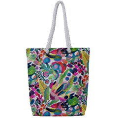 Floral Full Print Rope Handle Tote (small) by Sparkle