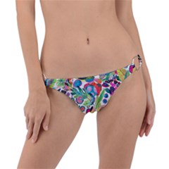 Floral Ring Detail Bikini Bottom by Sparkle