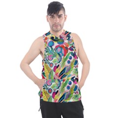 Floral Men s Sleeveless Hoodie by Sparkle