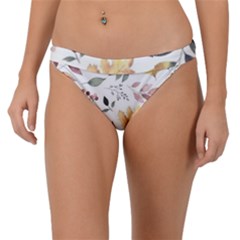 Flowers Pattern Band Bikini Bottom by Sparkle