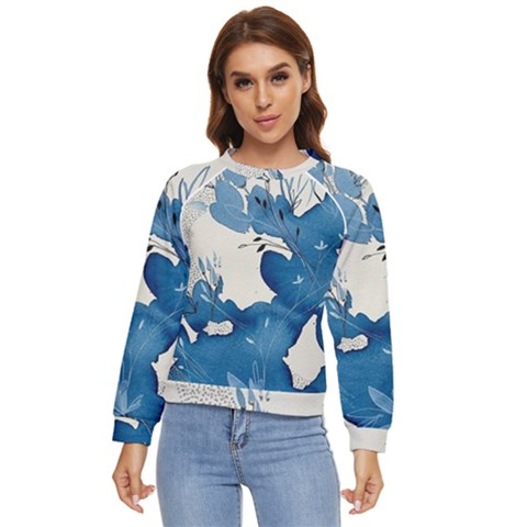 Floral Women s Long Sleeve Raglan Tee by Sparkle