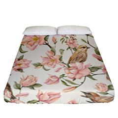 Floral Fitted Sheet (queen Size) by Sparkle