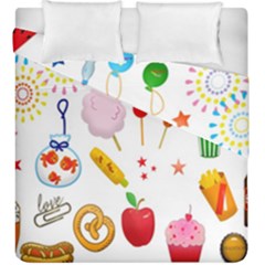 Summer-fair-food-goldfish Copy Copy Duvet Cover Double Side (king Size) by Nexatart