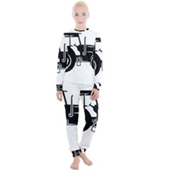 Black-farm-tractor-cut Women s Lounge Set by DinzDas