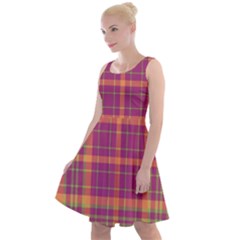 Tartan 9 Knee Length Skater Dress by tartantotartanspink