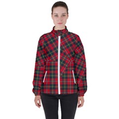 Boyd Modern Tartan Women s High Neck Windbreaker by tartantotartansred