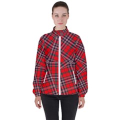 Macfarlane Modern Heavy Tartan Women s High Neck Windbreaker by tartantotartansallreddesigns