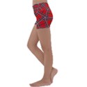 Macfarlane Modern Heavy Tartan Kids  Lightweight Velour Yoga Shorts View2