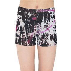 Chaos At The Wall Kids  Sports Shorts by DimitriosArt