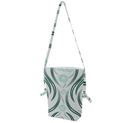 Folk Flowers Print Floral Pattern Ethnic Art Folding Shoulder Bag by Eskimos