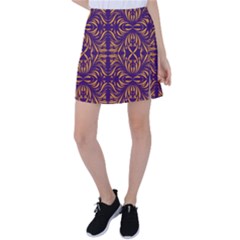 Folk Flowers Print Floral Pattern Ethnic Art Tennis Skirt by Eskimos