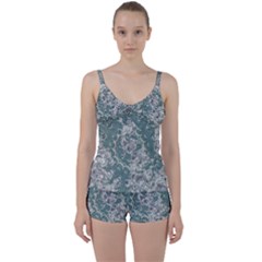 Seaweed Mandala Tie Front Two Piece Tankini by MRNStudios