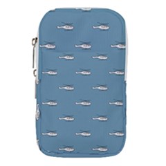 Cartoon Sketchy Helicopter Drawing Motif Pattern Waist Pouch (large) by dflcprintsclothing