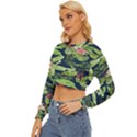 Flowers Pattern Lightweight Long Sleeve Sweatshirt View2