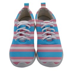 Trans Flag Stripes Athletic Shoes by WetdryvacsLair