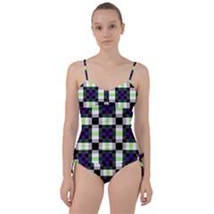 Agender Flag Plaid With Difference Sweetheart Tankini Set by WetdryvacsLair